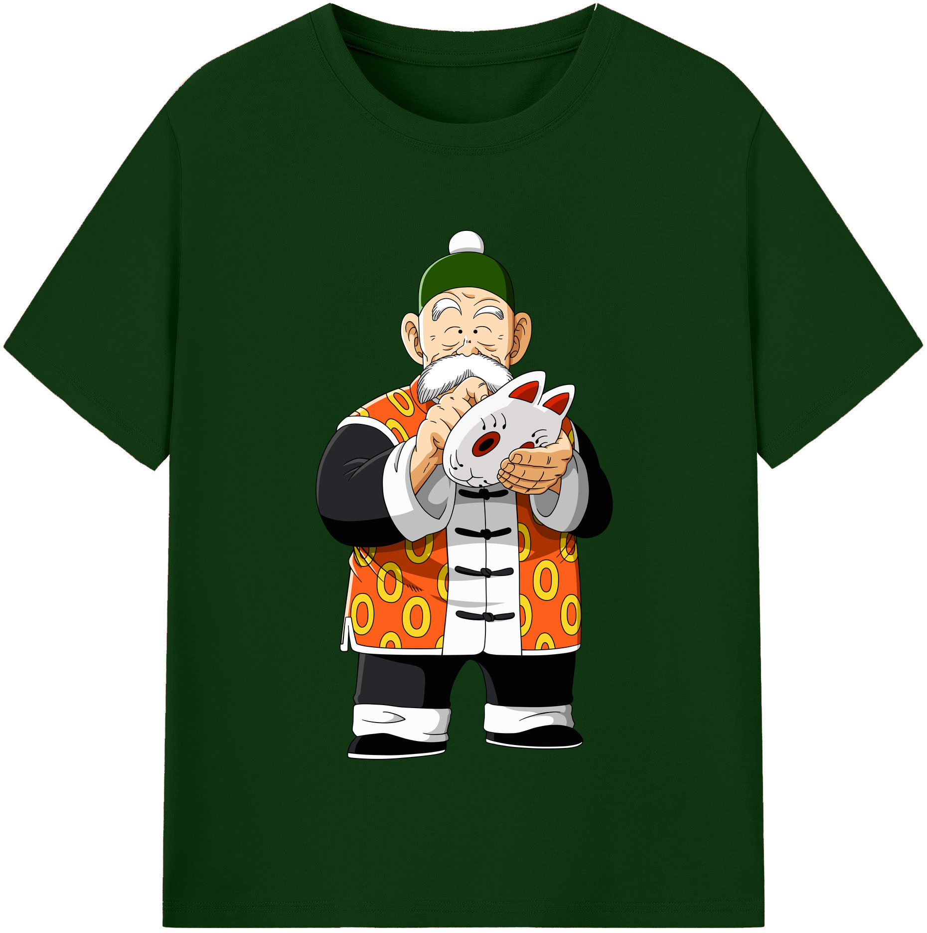 （画像用） ドラゴンボール 亀仙人（かめせんにん） DRAGON BALL Master Roshi Kame Sennin 綿100％半袖Tシャツ（フロントプリント）